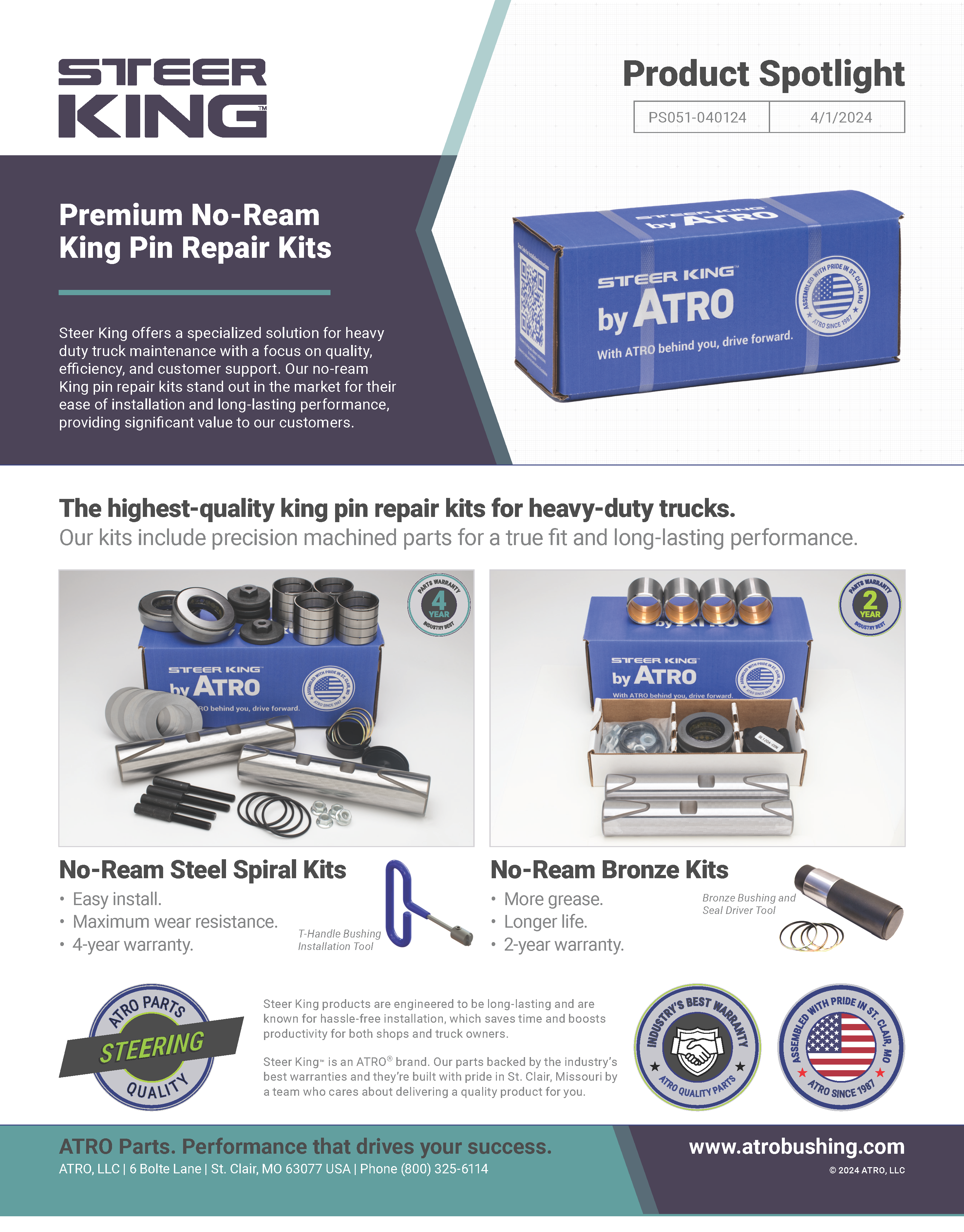 Steer King 2 sided flyer to download.